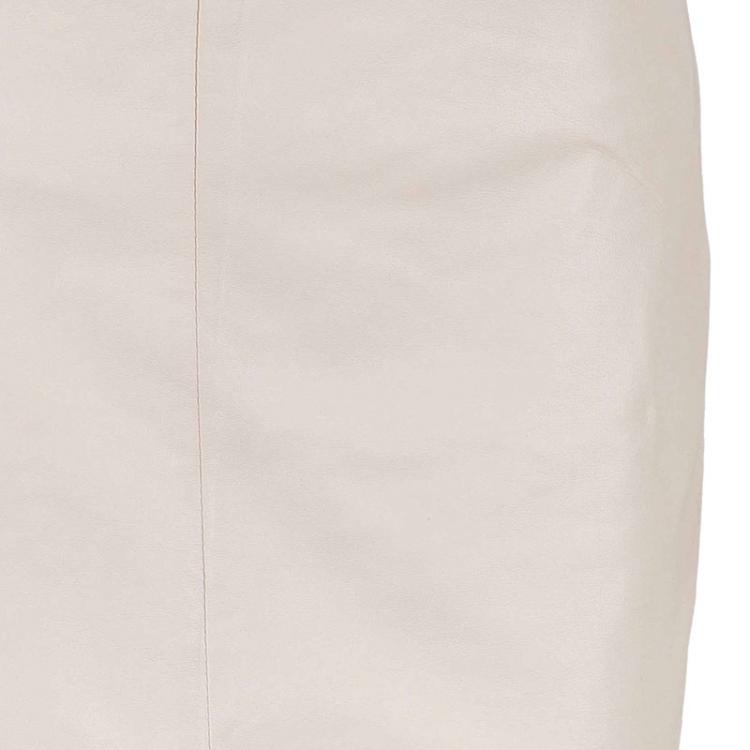 Pre Owned Prada Nude Leather Skirt S
