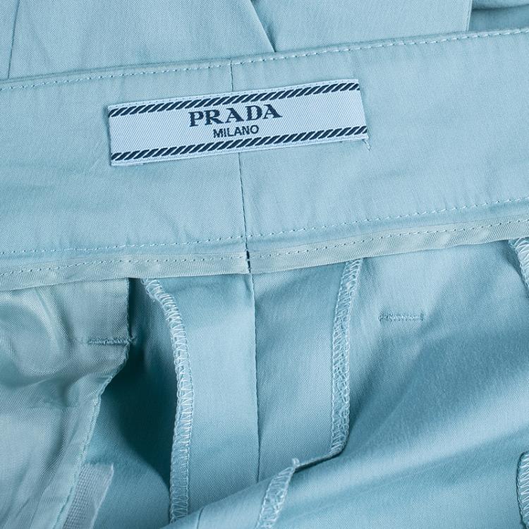 Pre Owned Prada Blue Casual Trousers M