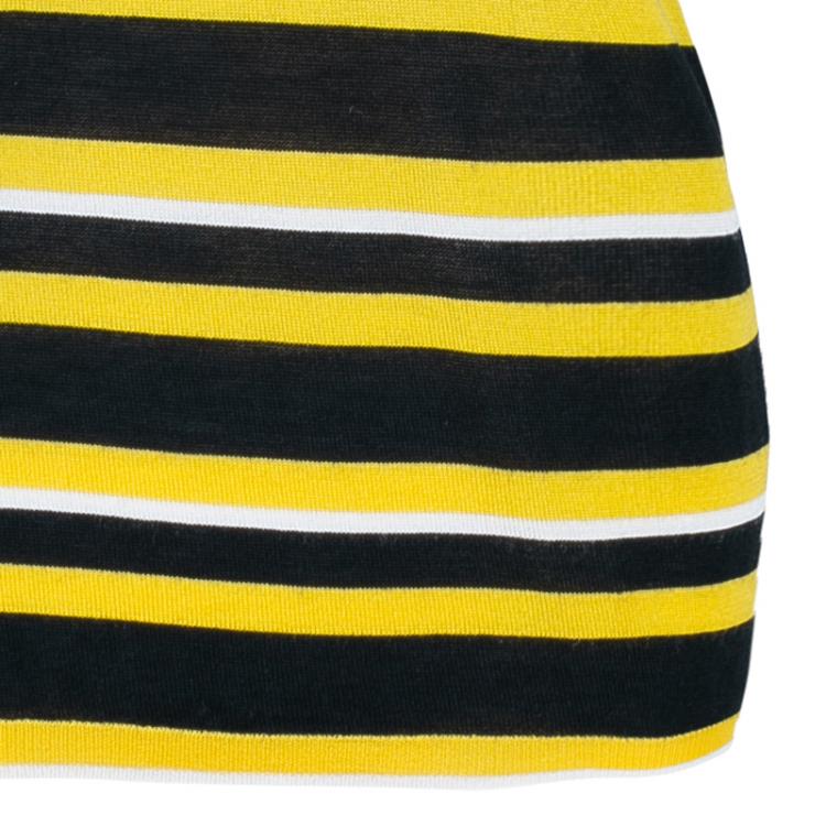 Pre Owned Prada Striped Knit Top M