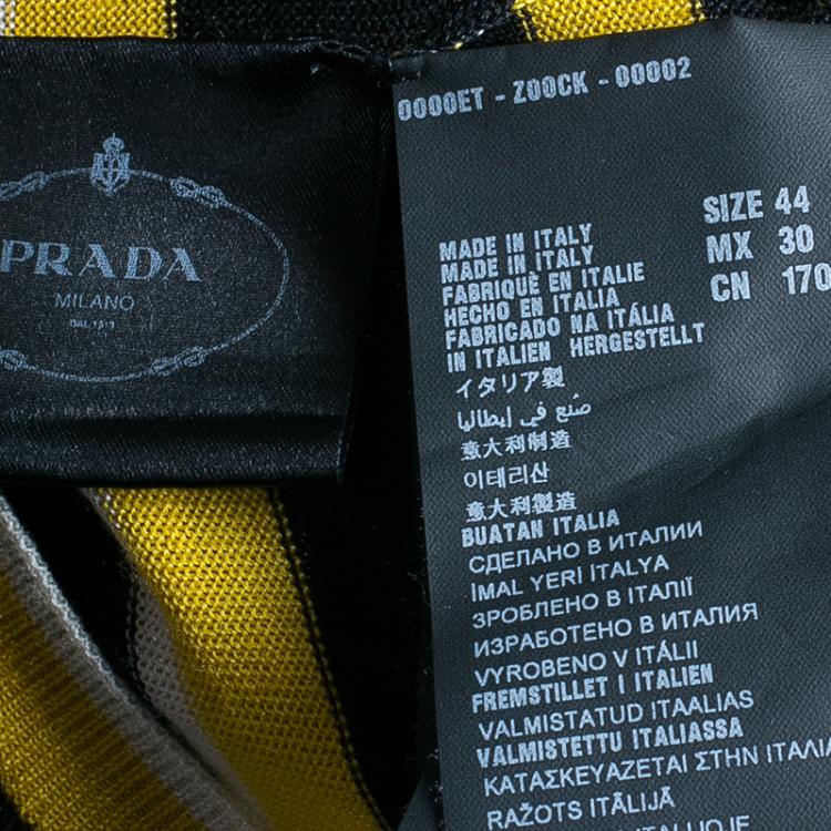 Pre Owned Prada Striped Knit Top M