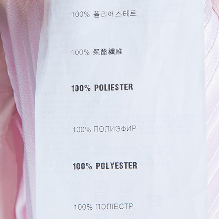 Pre Owned Prada Pink Print Pleat Skirt S