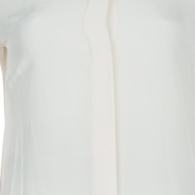 Pre Owned Prada White Silk Button Down Blouse S