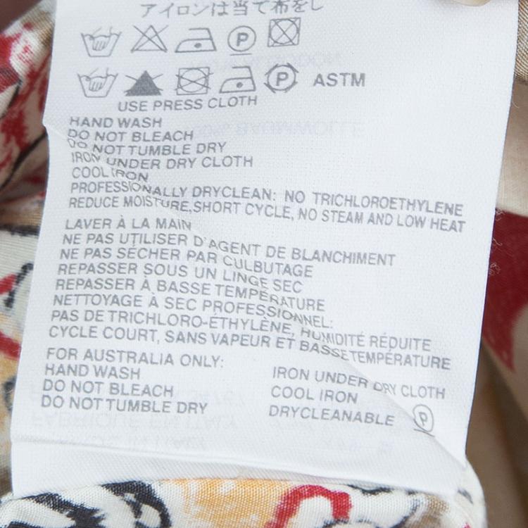 Pre Owned Prada Multicolor Printed Long Sleeve Buttondown Cotton Shirt M