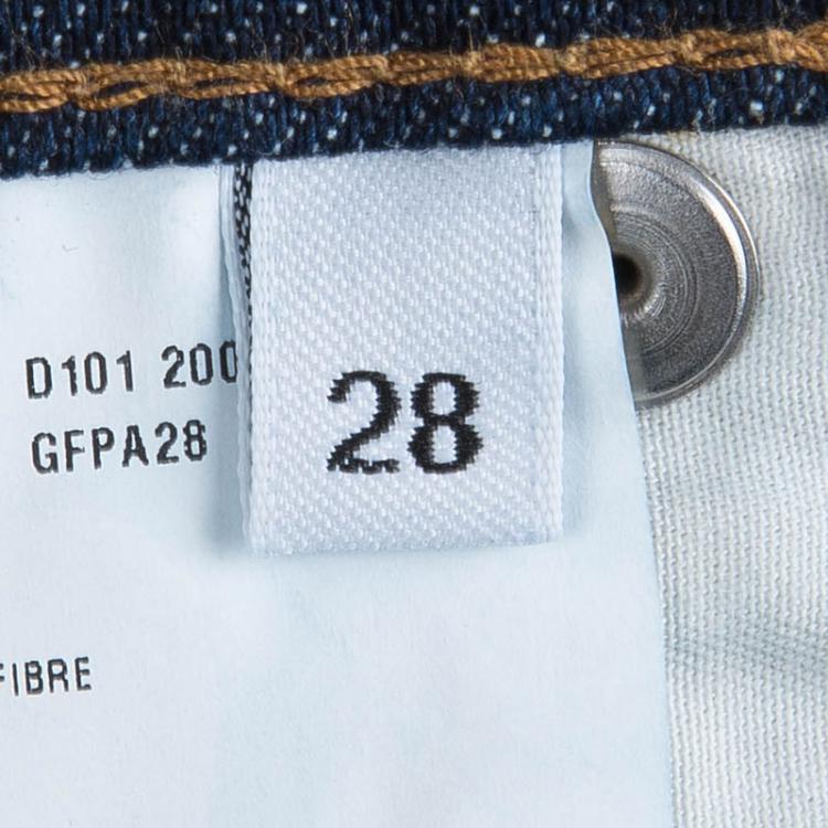 Pre Owned Prada Indigo Dark Wash Denim Jeans M