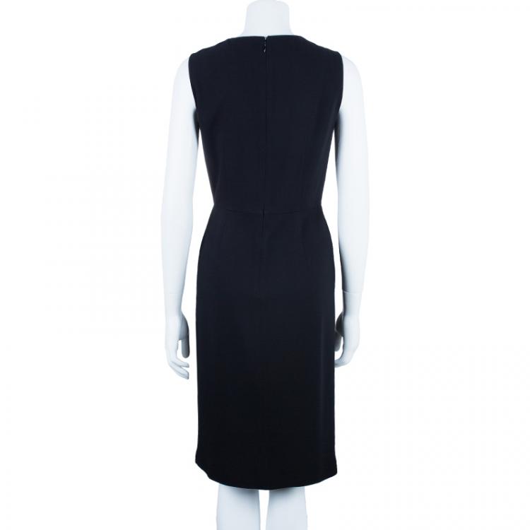 Pre Owned Prada Black Shift Dress M