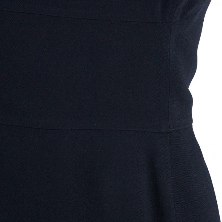 Pre Owned Prada Black Shift Dress M