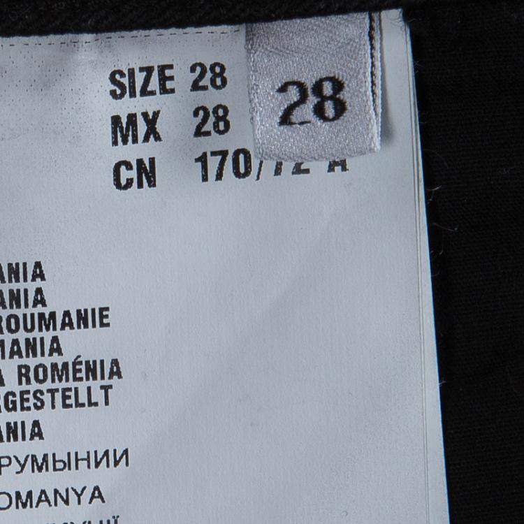 Pre Owned Prada Black Denim Straight Fit Jeans M