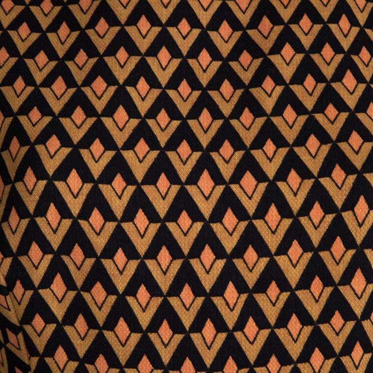 Pre Owned Prada Multicolor Diamond Print Sleeveless Dress M