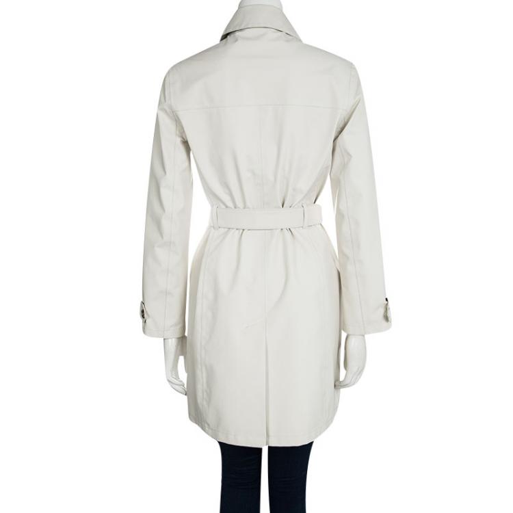 Pre Owned Prada Beige Double Breasted Belted  Trench Coat M