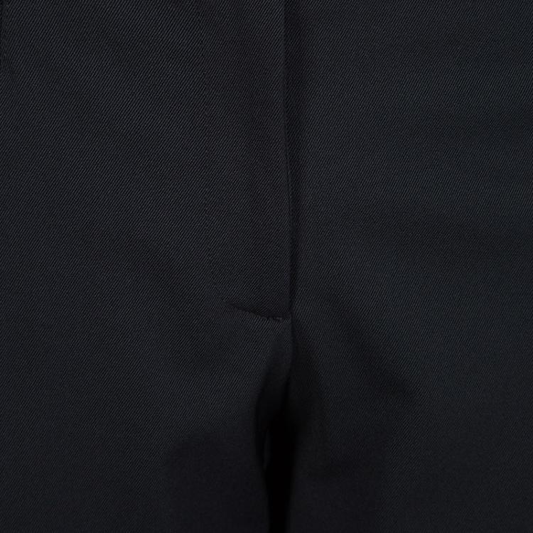 Pre Owned Prada Black Straight Fit Trousers M