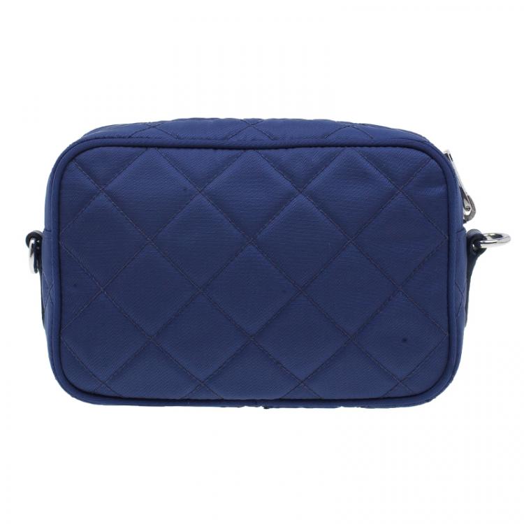 Pre Owned Prada Royal Blue Nylon Sling Bag