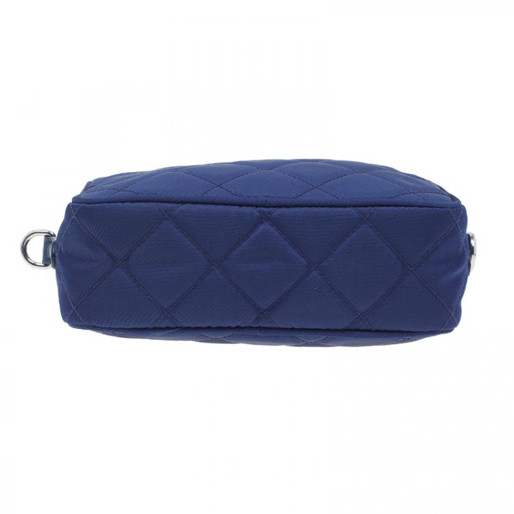 Pre Owned Prada Royal Blue Nylon Sling Bag