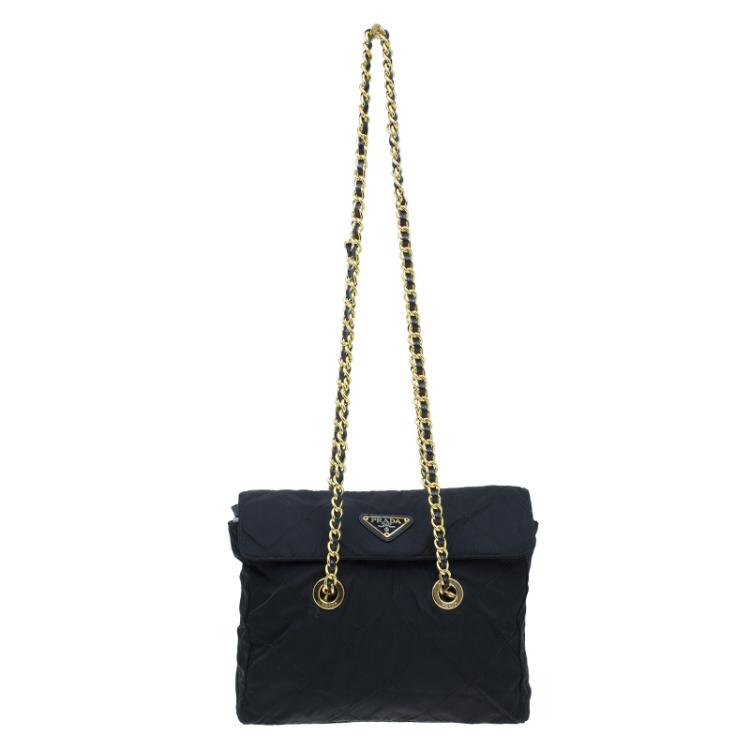 Prada Black Quilted Nylon Vintage Shoulder Bag Prada | TLC