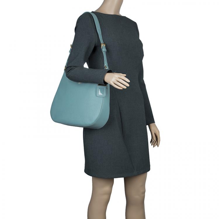 Pre Owned Prada Lago Saffiano Lux Leather Hobo