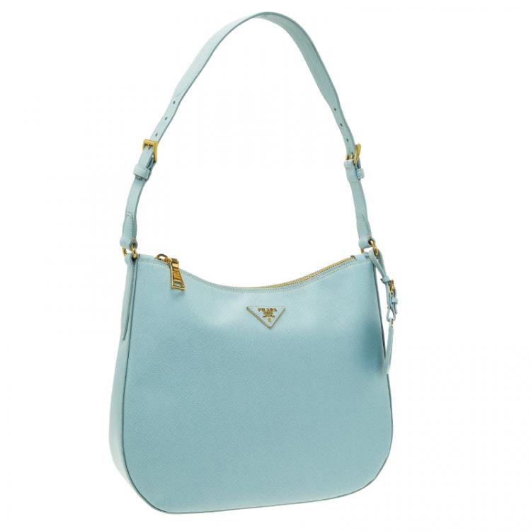 Pre Owned Prada Lago Saffiano Lux Leather Hobo