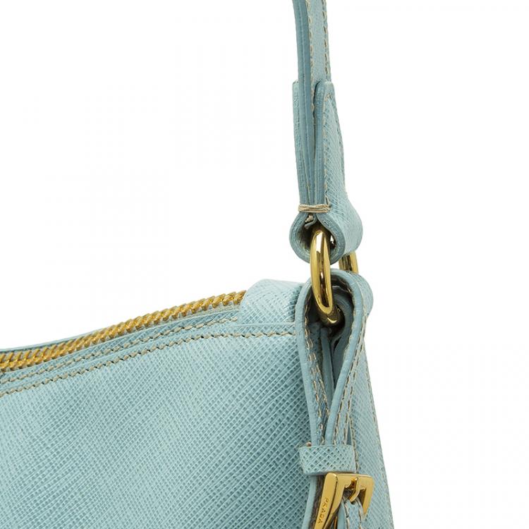 Pre Owned Prada Lago Saffiano Lux Leather Hobo