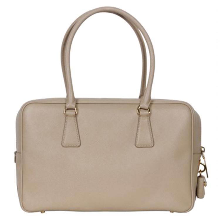 Prada Beige Sabbia Saffiano Lux Leather Executive Tote Bag Prada | TLC