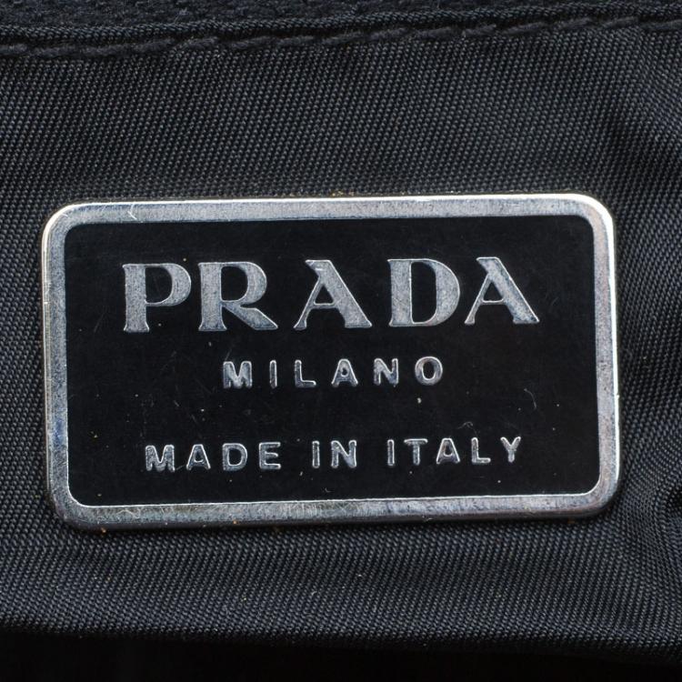 Pre Owned Prada Black Nylon Fanny Pack Bag