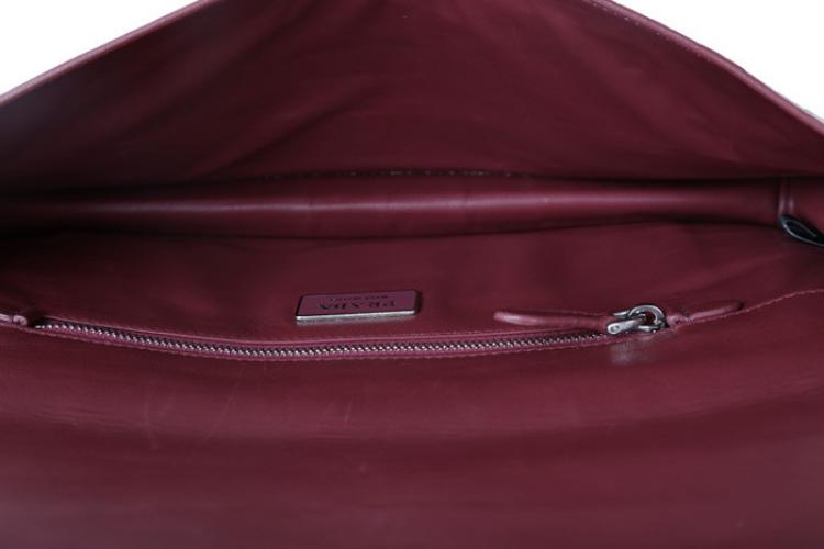 Pre Owned Prada Red Crocodile Clutch