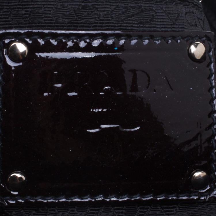 Pre Owned Prada Brown Ombre Patent Leather Hobo