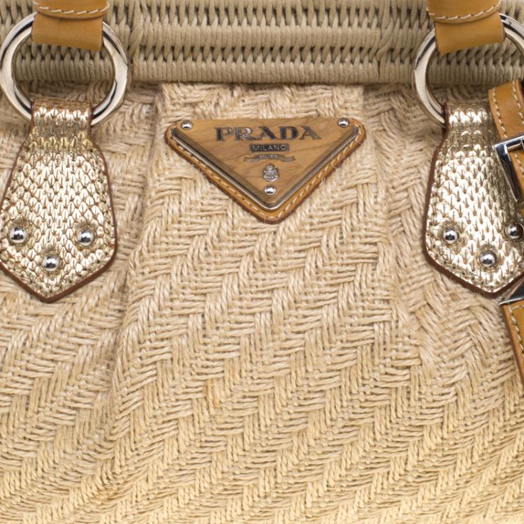 prada jute bag