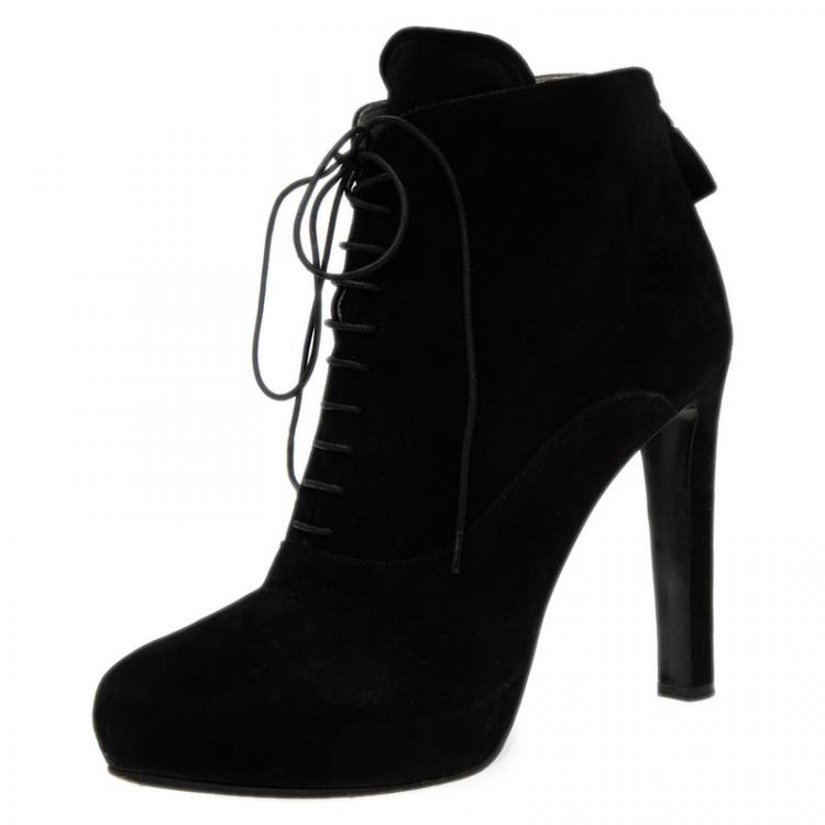 prada lace up ankle boots
