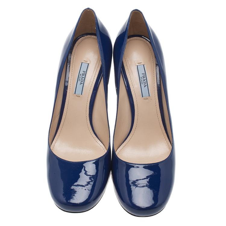 prada navy pumps