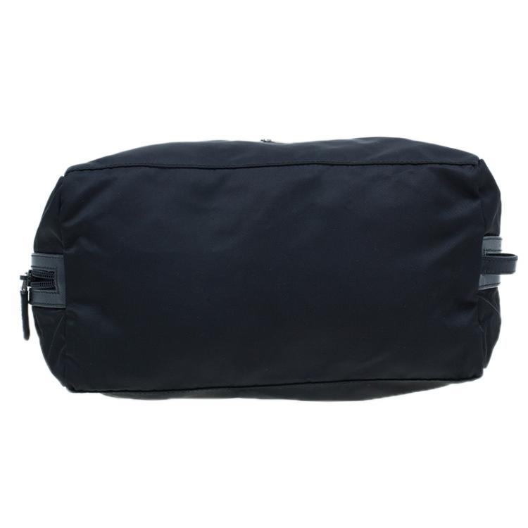 Pre Owned Prada Black Nylon Toiletry Case