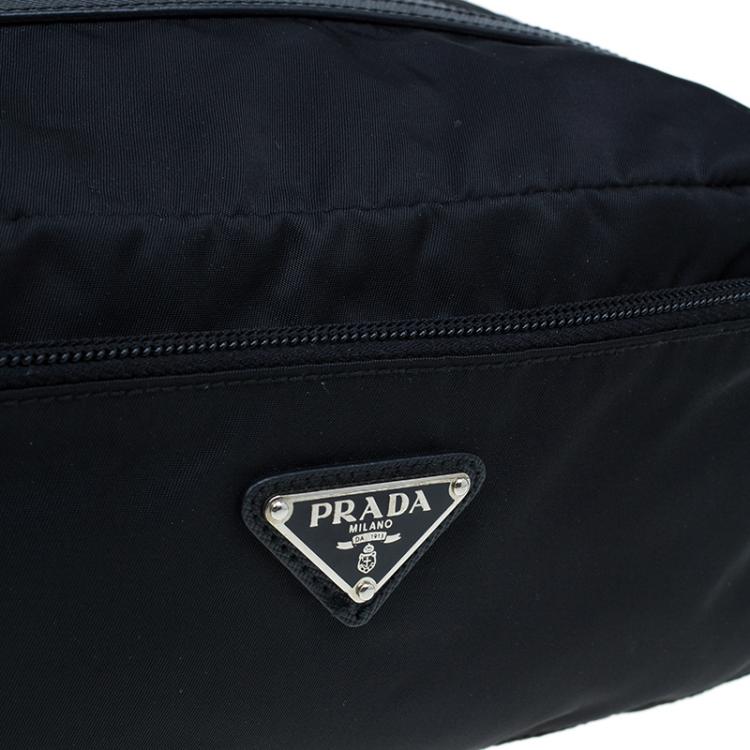 Pre Owned Prada Black Nylon Toiletry Case