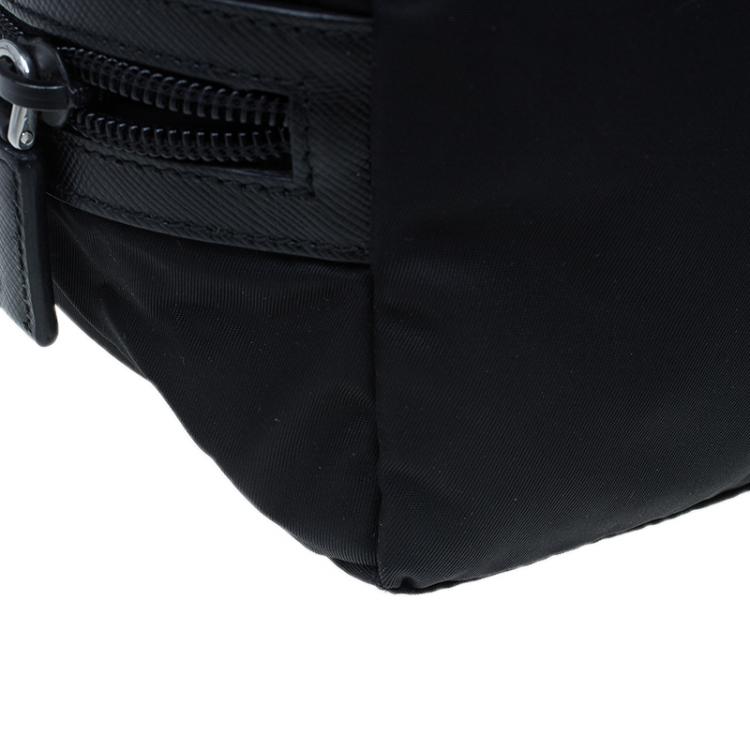 Pre Owned Prada Black Nylon Toiletry Case
