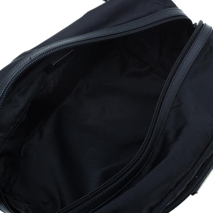 Pre Owned Prada Black Nylon Toiletry Case