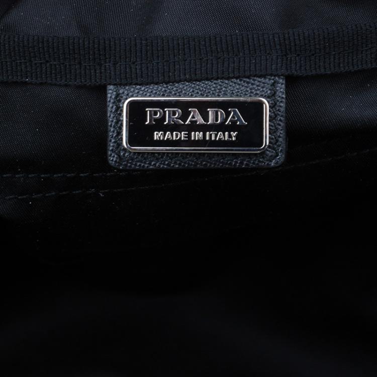 Pre Owned Prada Black Nylon Toiletry Case
