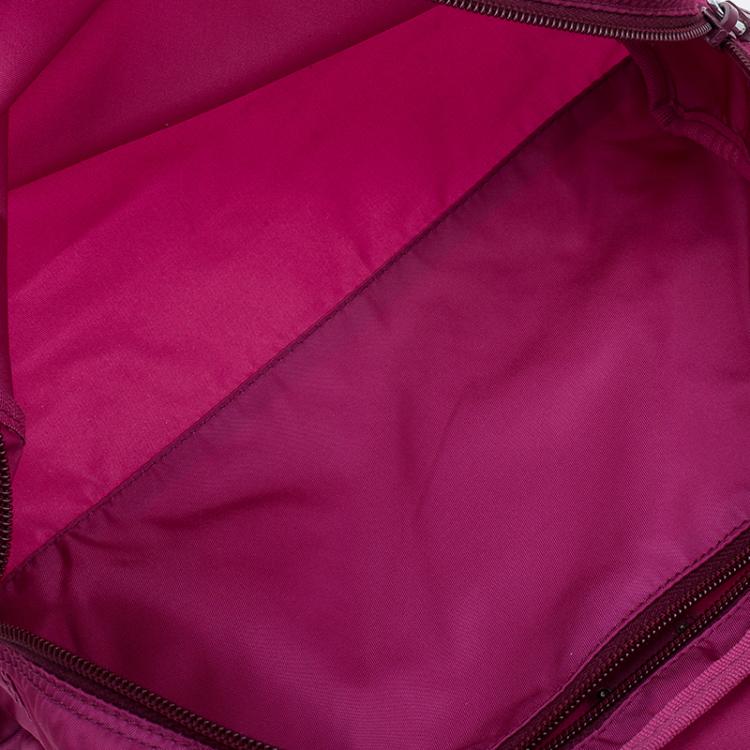 Pre Owned Prada Pink Nylon Vela Cosmetic Pouch
