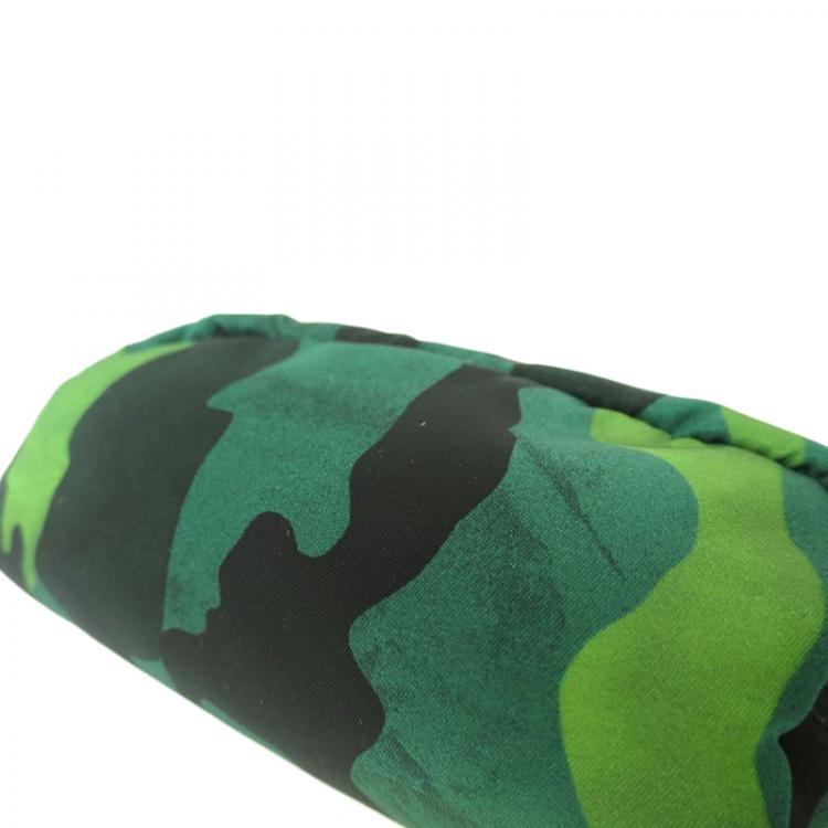 Pre Owned Prada Camouflage Nylon Pouch