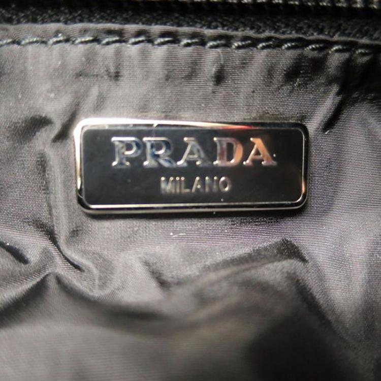 Pre Owned Prada Camouflage Nylon Pouch
