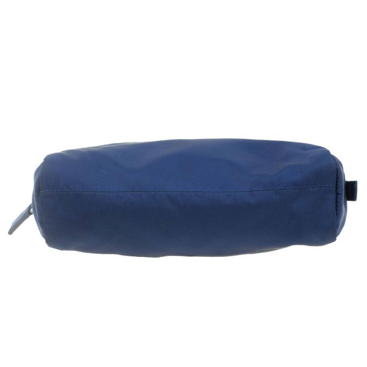 Pre Owned Prada Royal Blue Vela Necessary Beauty Pouch 