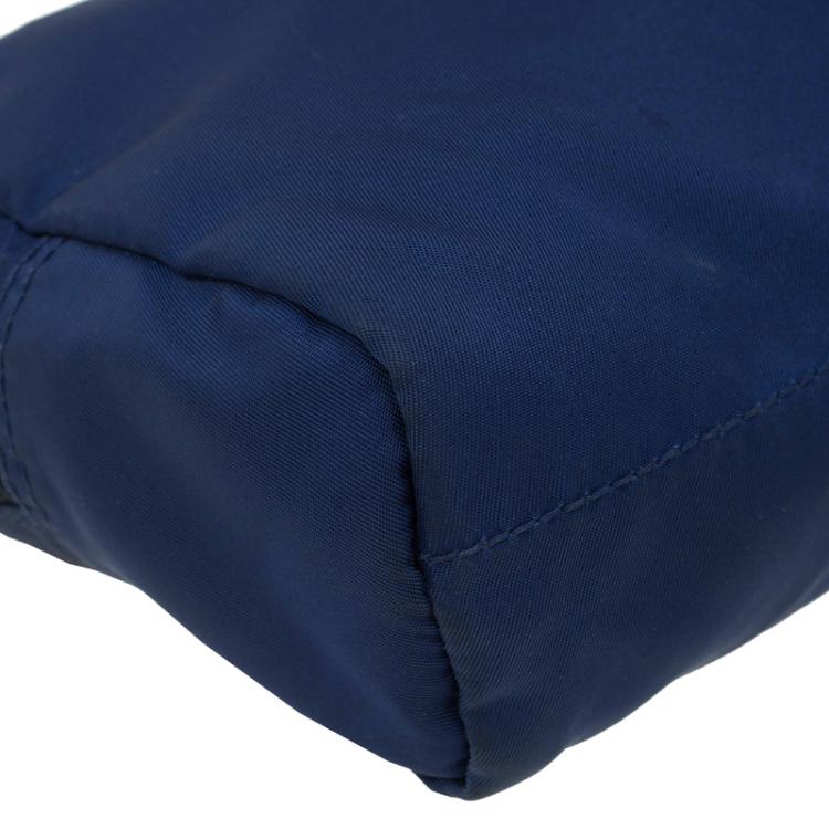 Pre Owned Prada Royal Blue Vela Necessary Beauty Pouch 