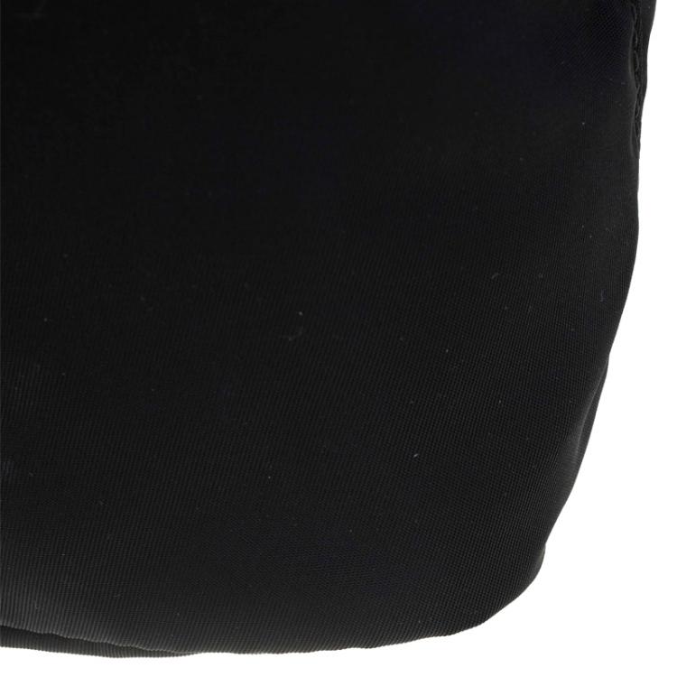 Pre Owned Prada Black Vela Cosmetic Drawstring Bag