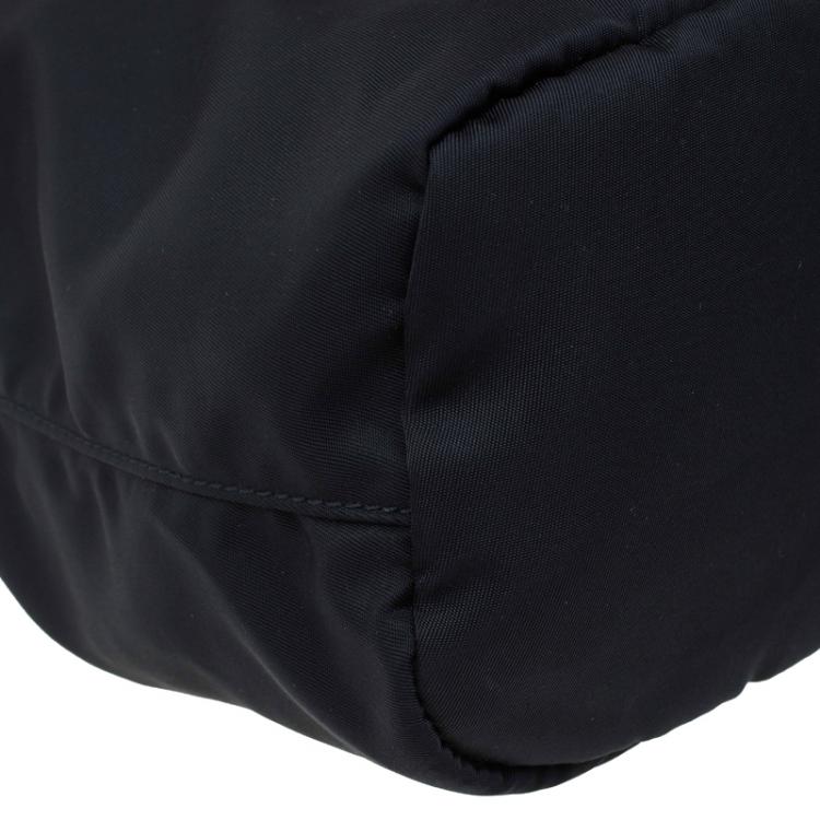 Pre Owned Prada Black Vela Cosmetic Drawstring Bag