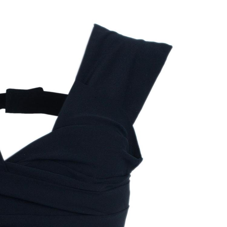 Pre Owned Preen By Thornton Bregazzi Black Power Dress M