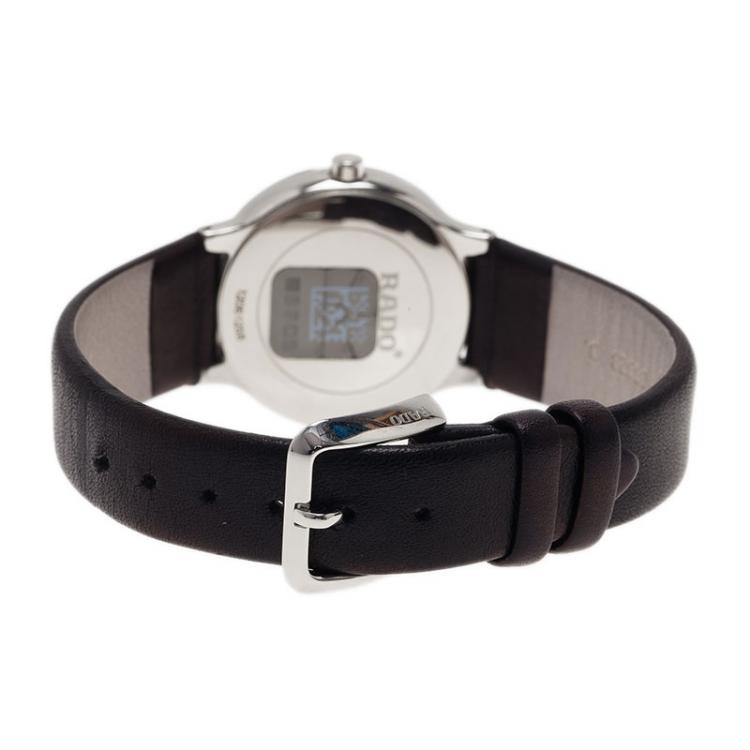Pre Owned Rado Black Satinless Steel Centrix Jubile Women's Wristwatch 28MM
