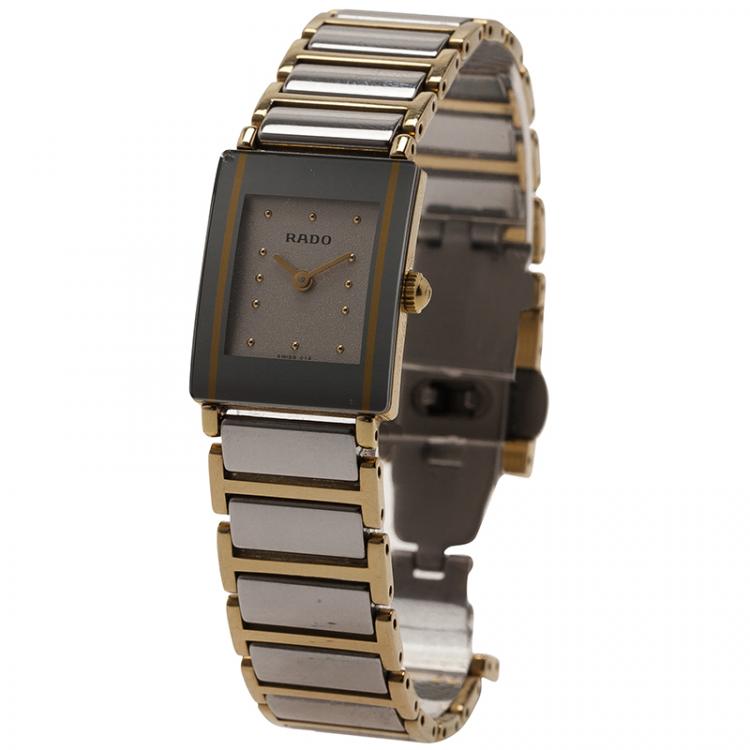 Pre Owned Rado White Stainless Steel Integral Women's Wristwatch 20MM