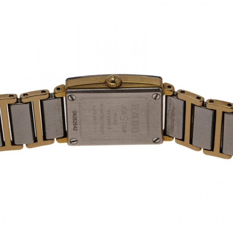 Pre Owned Rado White Stainless Steel Integral Women's Wristwatch 20MM