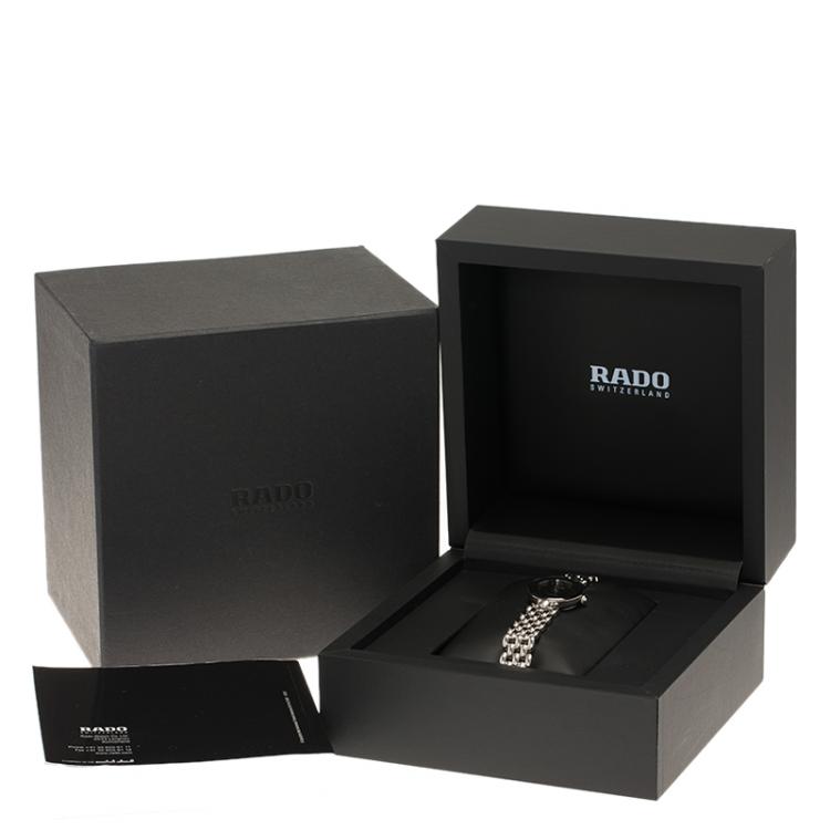 Pre Owned Rado Black Stainless Steel Florence Women's Wristwatch 23MM