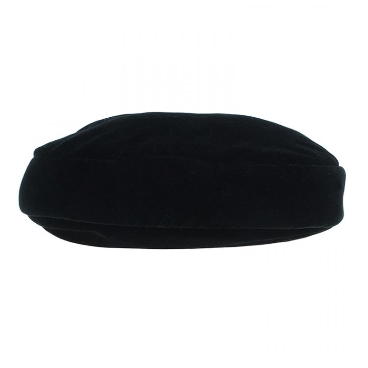Pre Owned Ralph Lauren Black Velvet Small Hobo