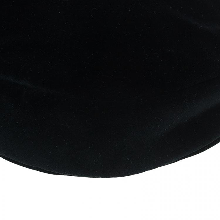 Pre Owned Ralph Lauren Black Velvet Small Hobo