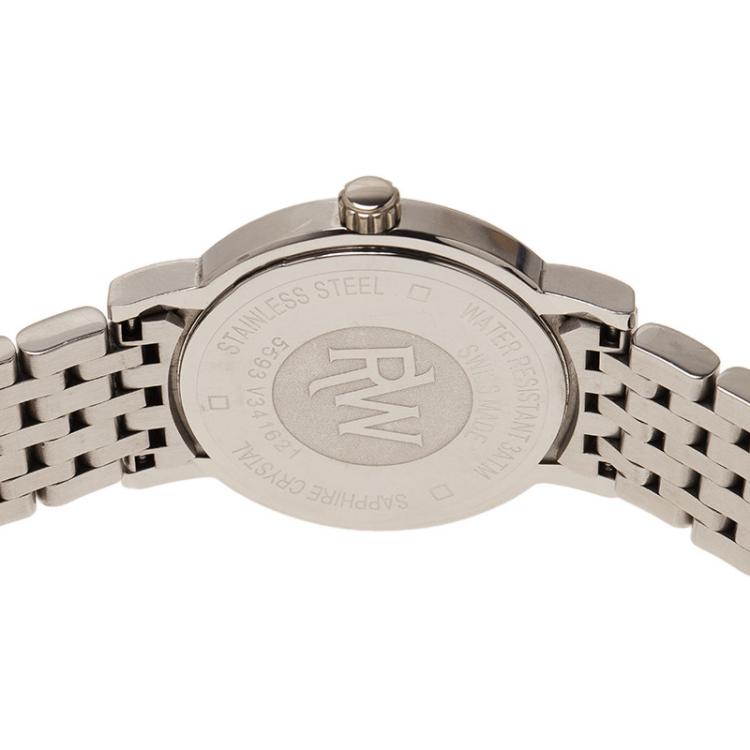 مملوكة مسبقًا Raymond Weil Silver Stainless Steel Tradition Women's Wristwatch 34MM