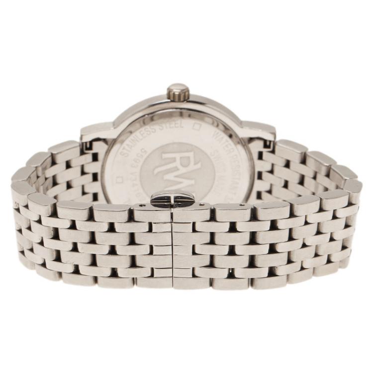مملوكة مسبقًا Raymond Weil Silver Stainless Steel Tradition Women's Wristwatch 34MM
