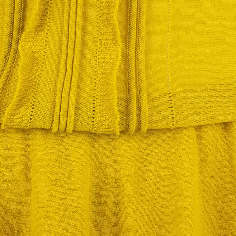 مملوكة مسبقًا RED Valentino Yellow Drop Waist Dress M