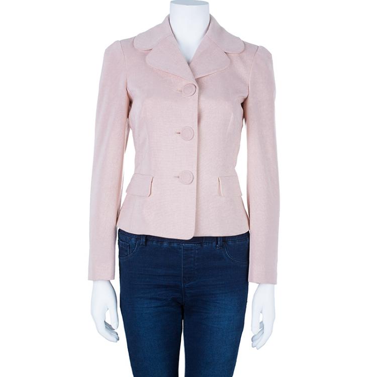 Pre Owned RED Valentino Light Pink Short Jacket S